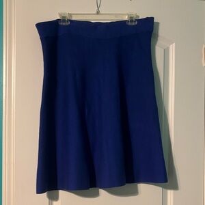Ann Taylor Royal Blue A-Line Sweater Skirt